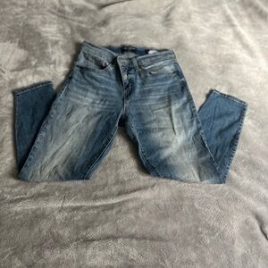 Women's Blue Straight Leg Jeans